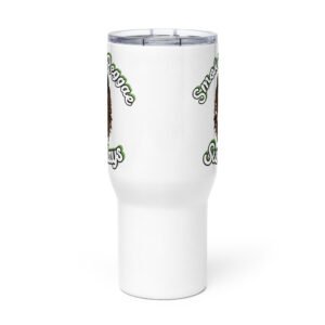 Travel mug with a handle