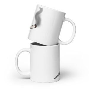 White glossy mug